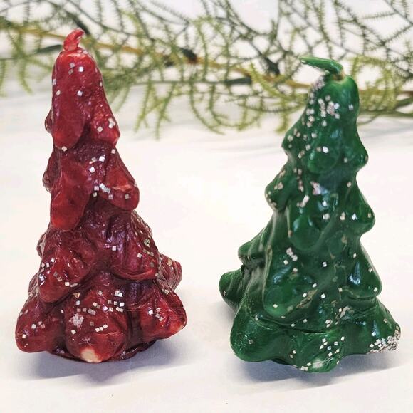 Vintage Christmas Gurley Candles Choir Boys, Snowmen, Glitter Trees & Deer 1950 - Picture 3 of 9